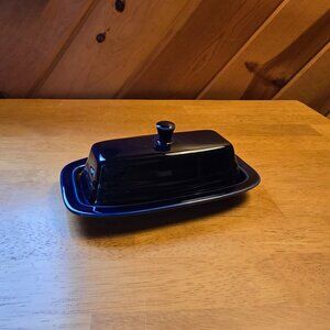 Fiestaware Cobalt Blue Butter Dish